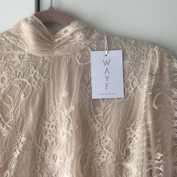 NWT Wayf Lace Blouse. Medium. - Picture 2 of 12